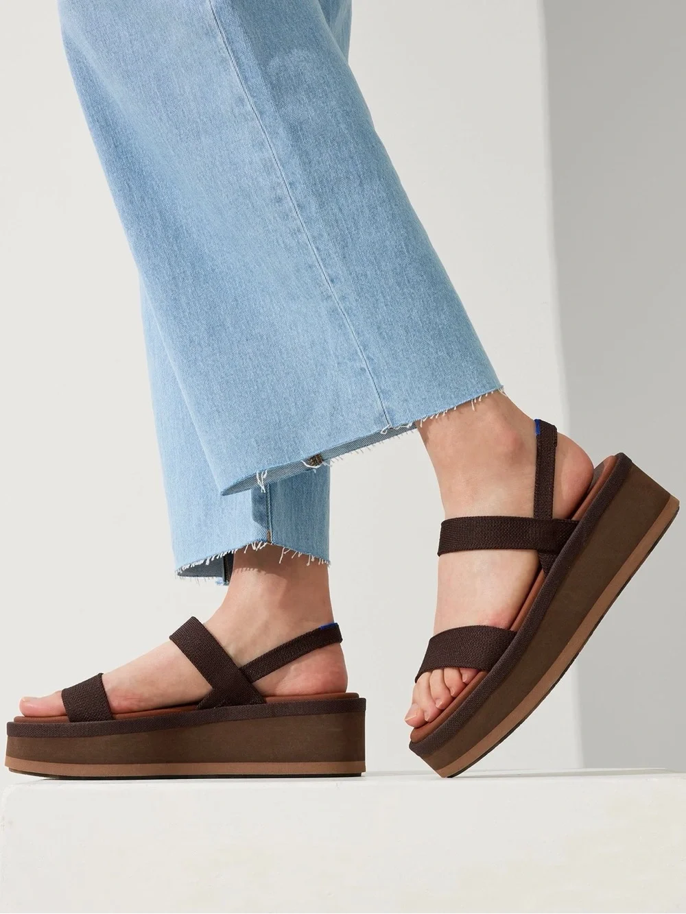 Rothy's Brown Platform Sandals
